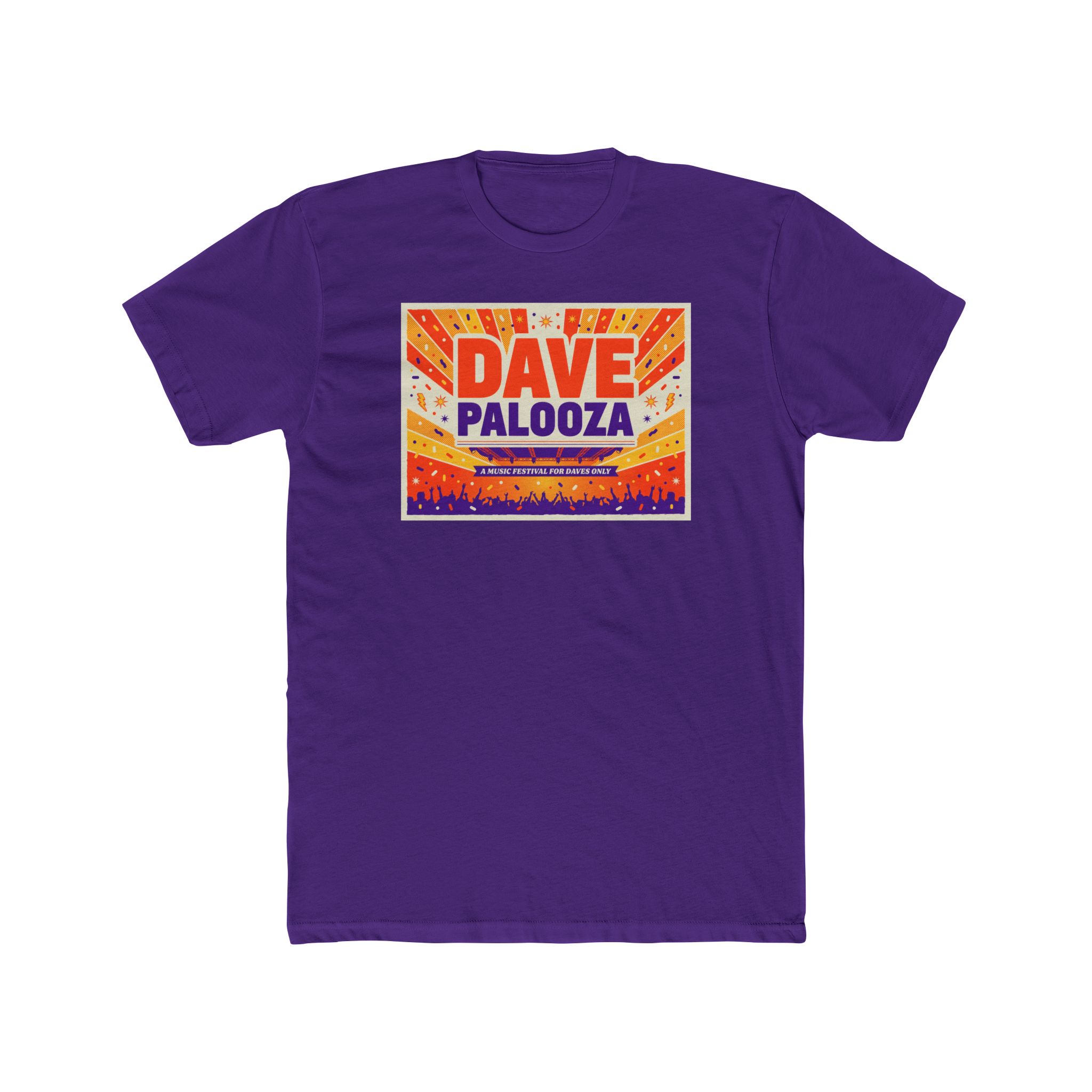 Davepalooza Festival Tee — Two-Sided Concert Poster T-Shirt